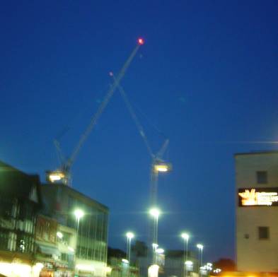  jousting cranes 